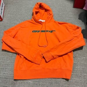 Off-White Orange Trellis Worker Hoodie